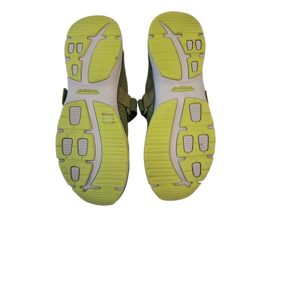 Mountrek Tour Mary Jane Mesh Shoes Velcor Strap Green and Lime 8.5 - Picture 2 of 6